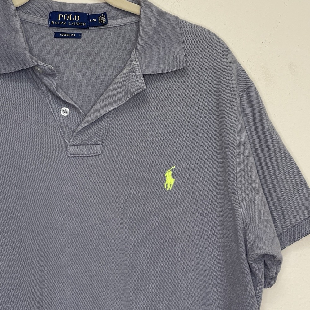 Polo Ralph Lauren Mens Polo set 2 Classic Fit Purple Heather Cotton Shirt Large - Picture 12 of 16